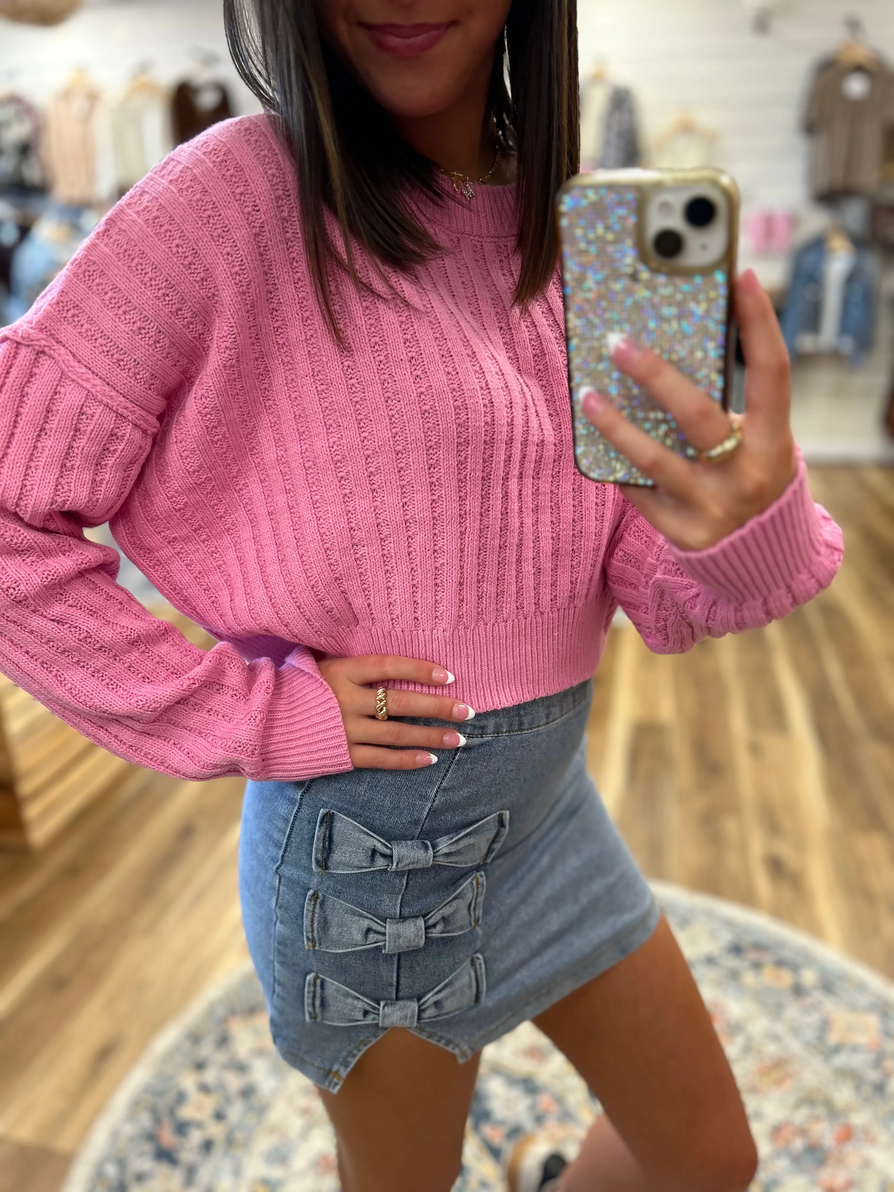 Massie Pink Sweater