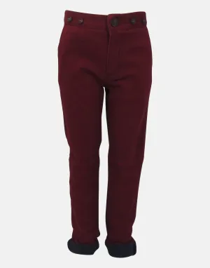 Matthew : Dark red trousers & braces