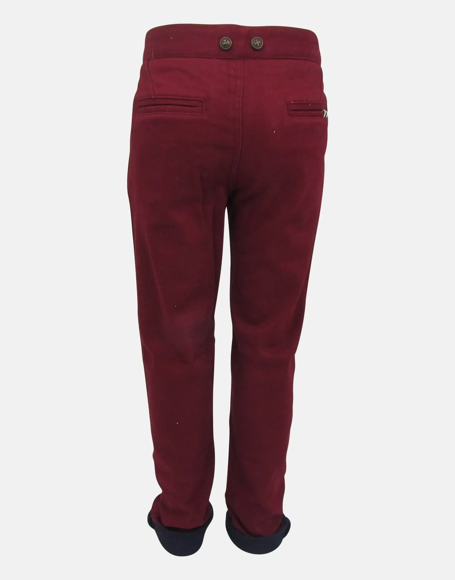 Matthew : Dark red trousers & braces