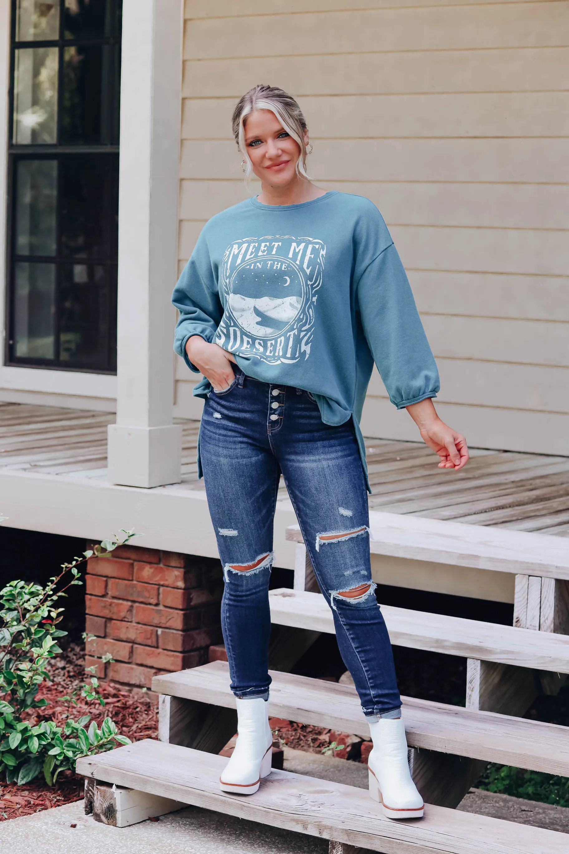 Meet Me In The Desert Graphic Sweatshirt