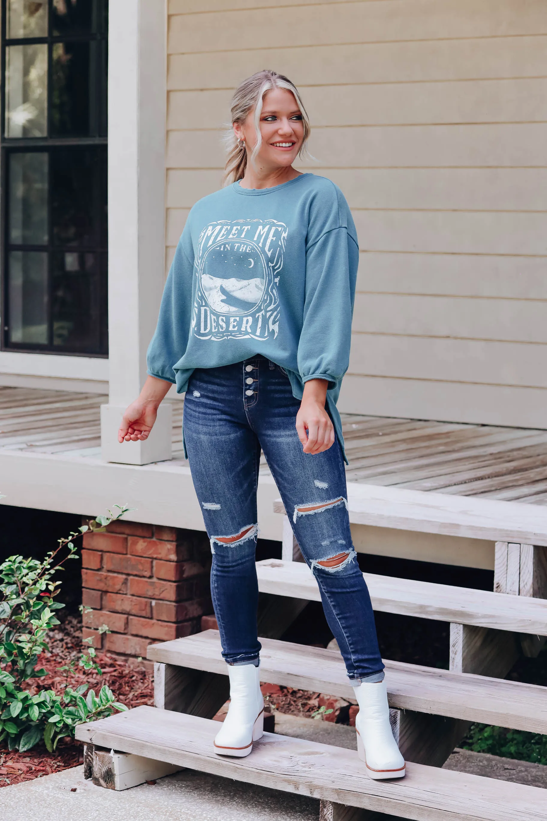 Meet Me In The Desert Graphic Sweatshirt