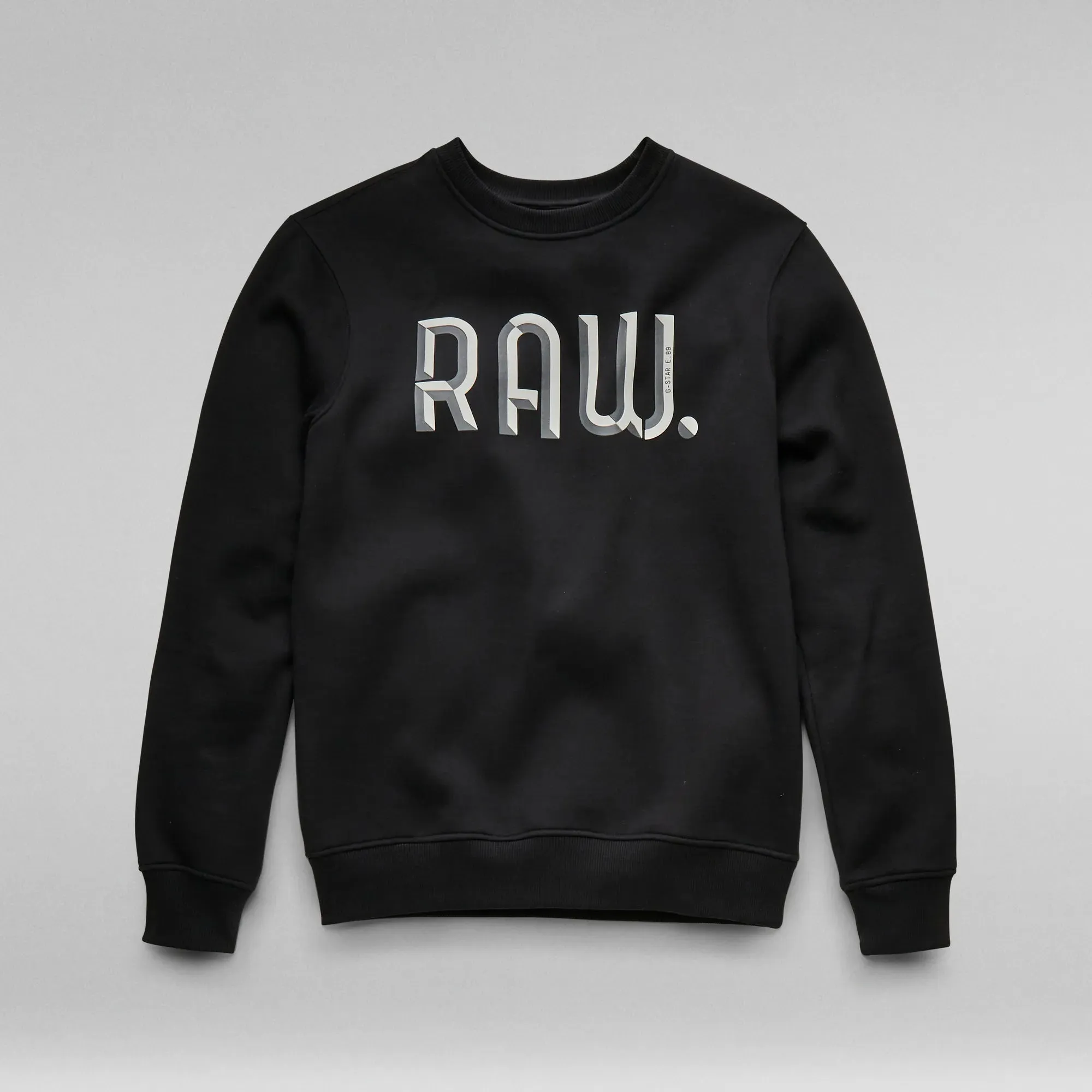 Men's 3D Raw Crew Neck Sweatshirt