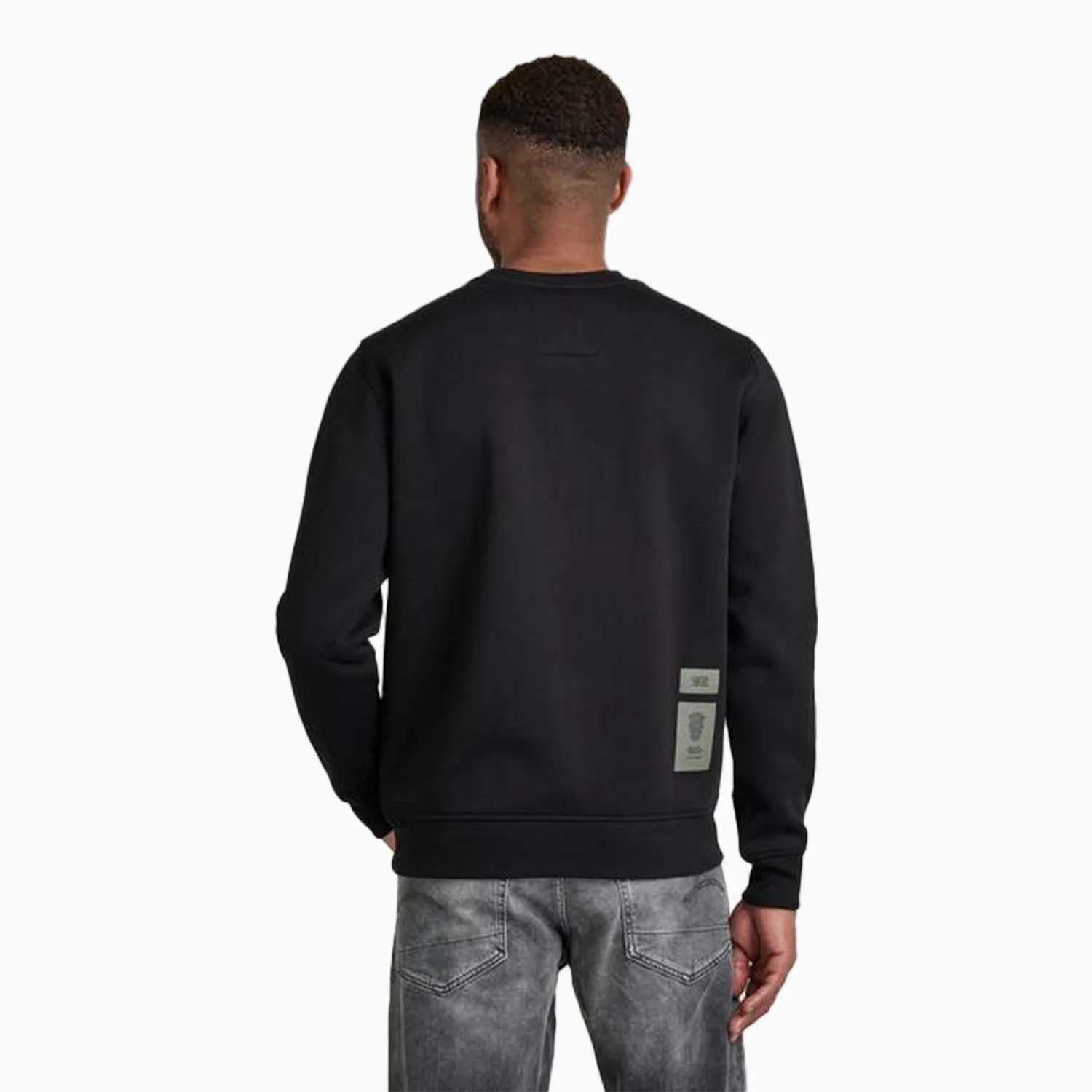 Men's 3D Raw Crew Neck Sweatshirt