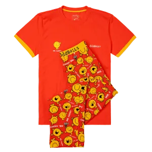Mens Long Pyjamas - Mr Happy - Trousers & T-Shirt