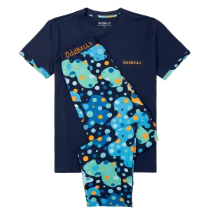Mens Long Pyjamas - Space Balls - Trousers & T-Shirt