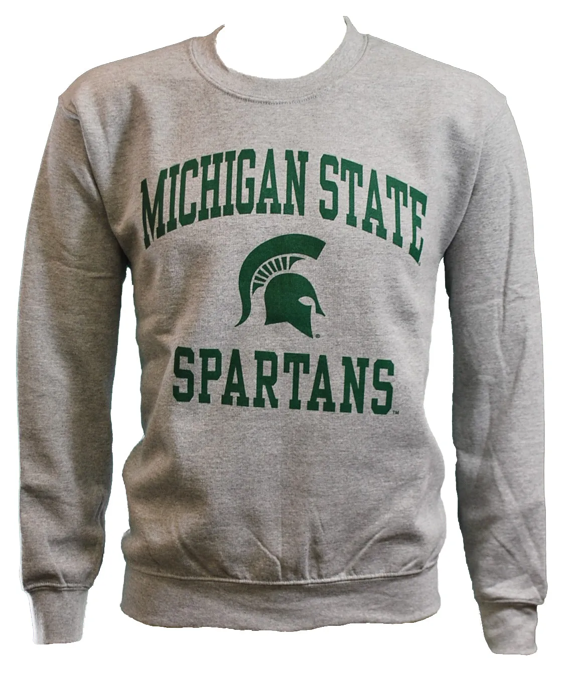 Michigan State University Spartans Sparty Head Spartan Helmet Design Crewneck (BEST BUY)