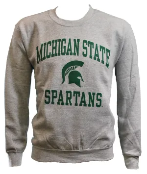 Michigan State University Spartans Sparty Head Spartan Helmet Design Crewneck (BEST BUY)