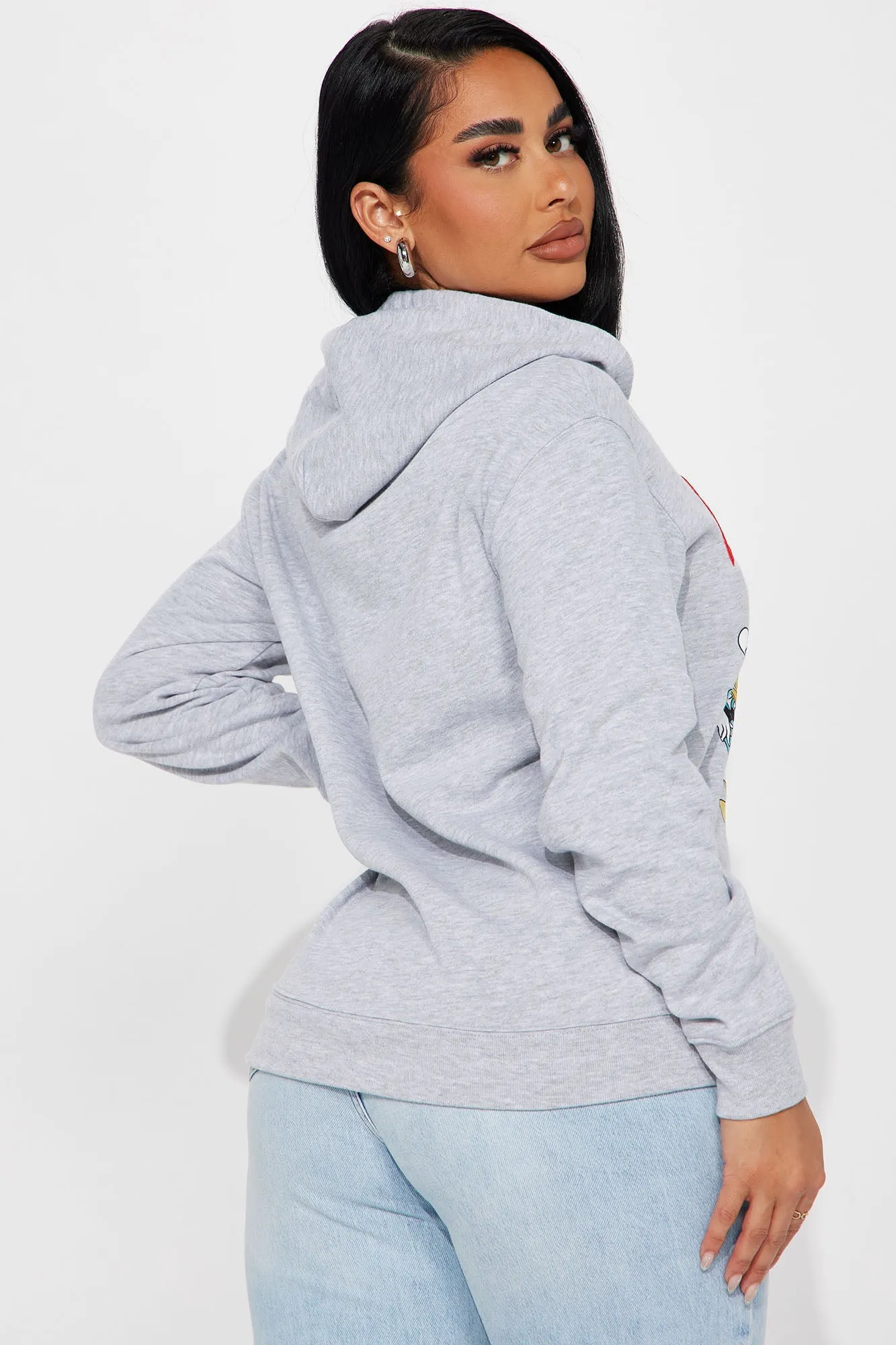 Mickey And The Gang Graphic Hoodie  - Heather Grey