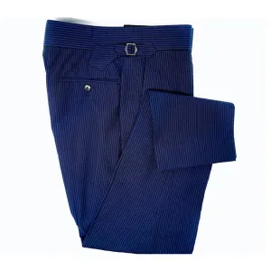 Midnight Navy Searsucker Trousers