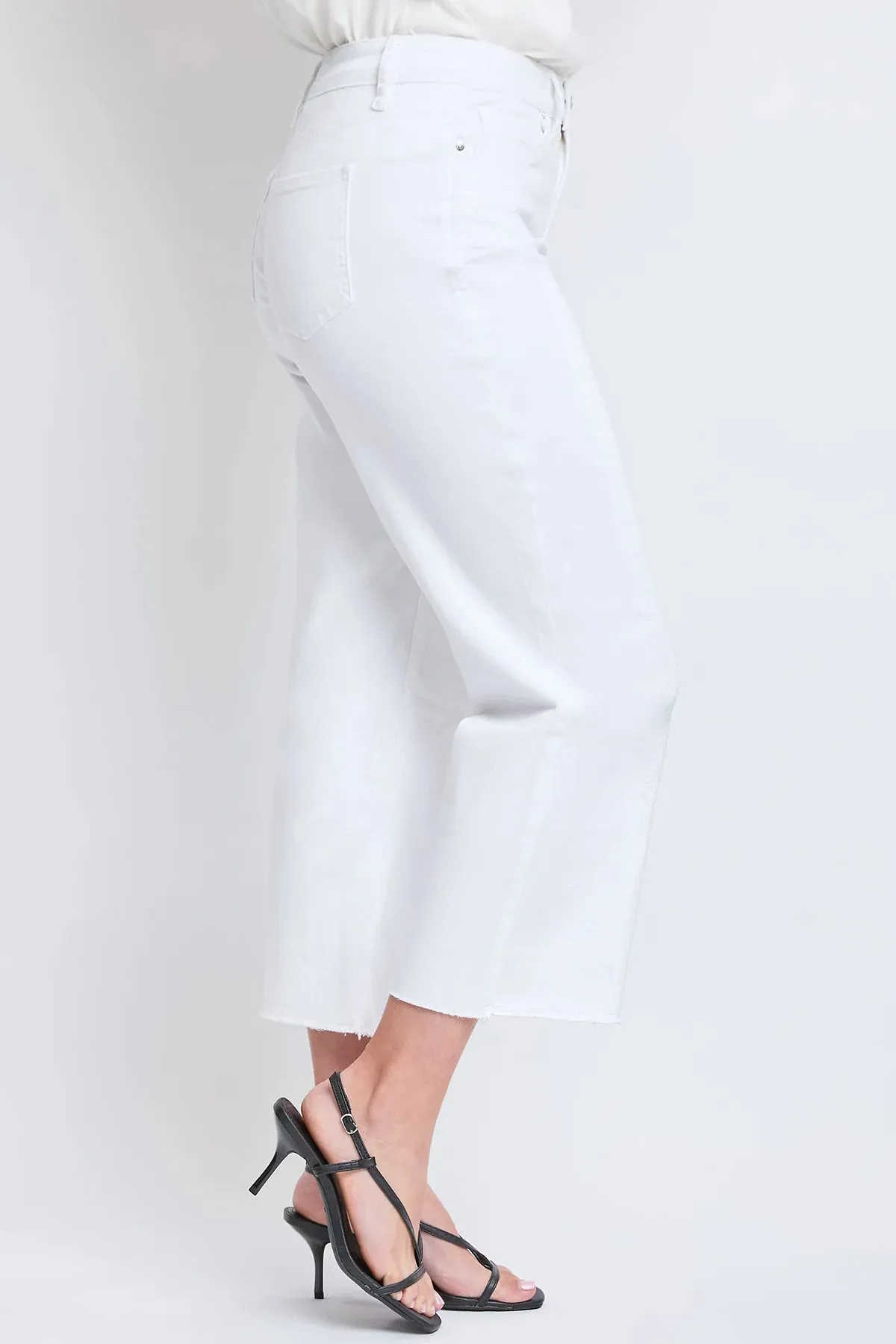 Missy High Rise Wide Leg Cropped Jeans