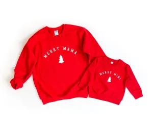 Mommy & Me Matching Merry Mama Christmas Sweatshirts