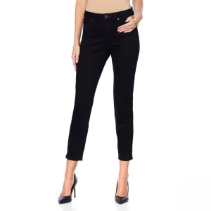 MOTTO Women's Petite Stretch Denim 5-Pocket Girlfriend Jeans