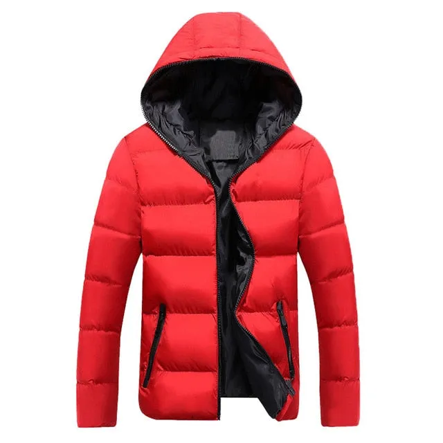 Mountainskin 5XL Men Winter Casual New Hooded Thick Padded Jacket Zipper Slim Men And Women Coats Men Parka Outwear Warm EDA020