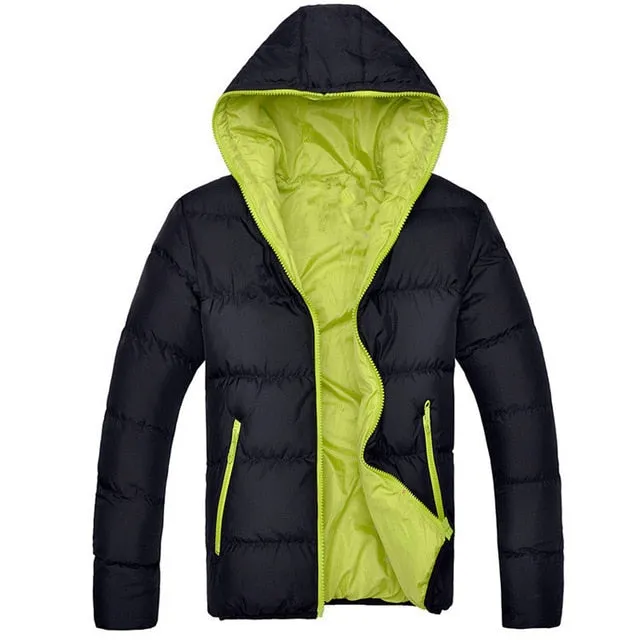 Mountainskin 5XL Men Winter Casual New Hooded Thick Padded Jacket Zipper Slim Men And Women Coats Men Parka Outwear Warm EDA020