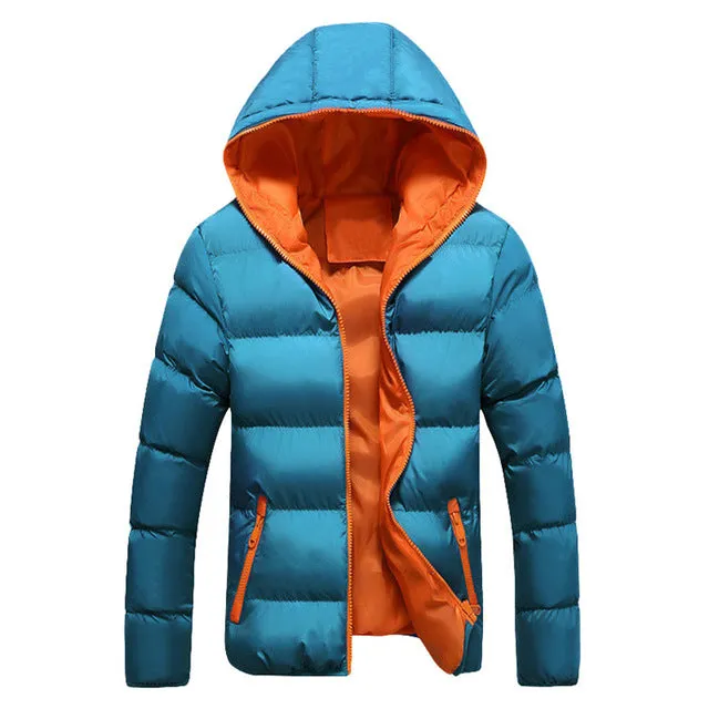 Mountainskin 5XL Men Winter Casual New Hooded Thick Padded Jacket Zipper Slim Men And Women Coats Men Parka Outwear Warm EDA020