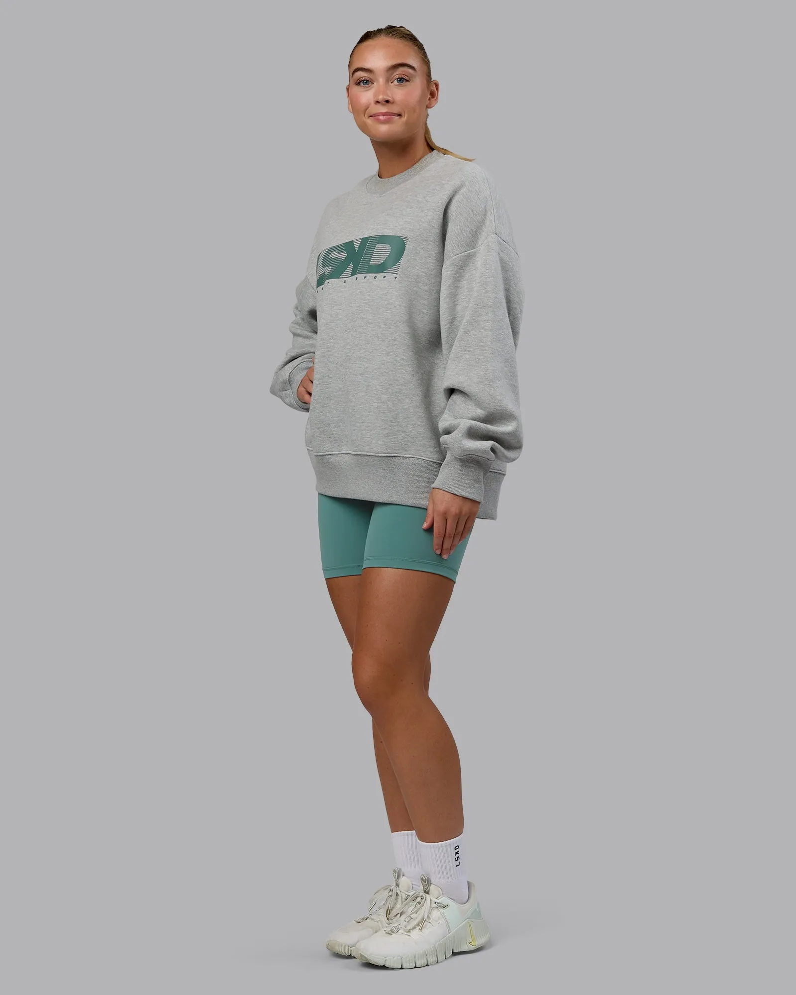 Move Oversized Sweater - Light Grey Marl-Sagebrush