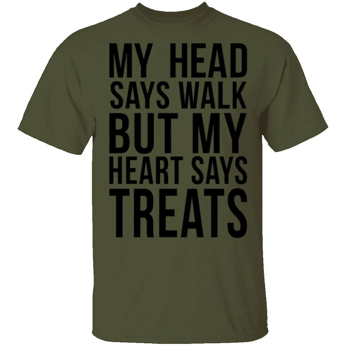 My Head Says Gym But My Heart Says Treats T-Shirt