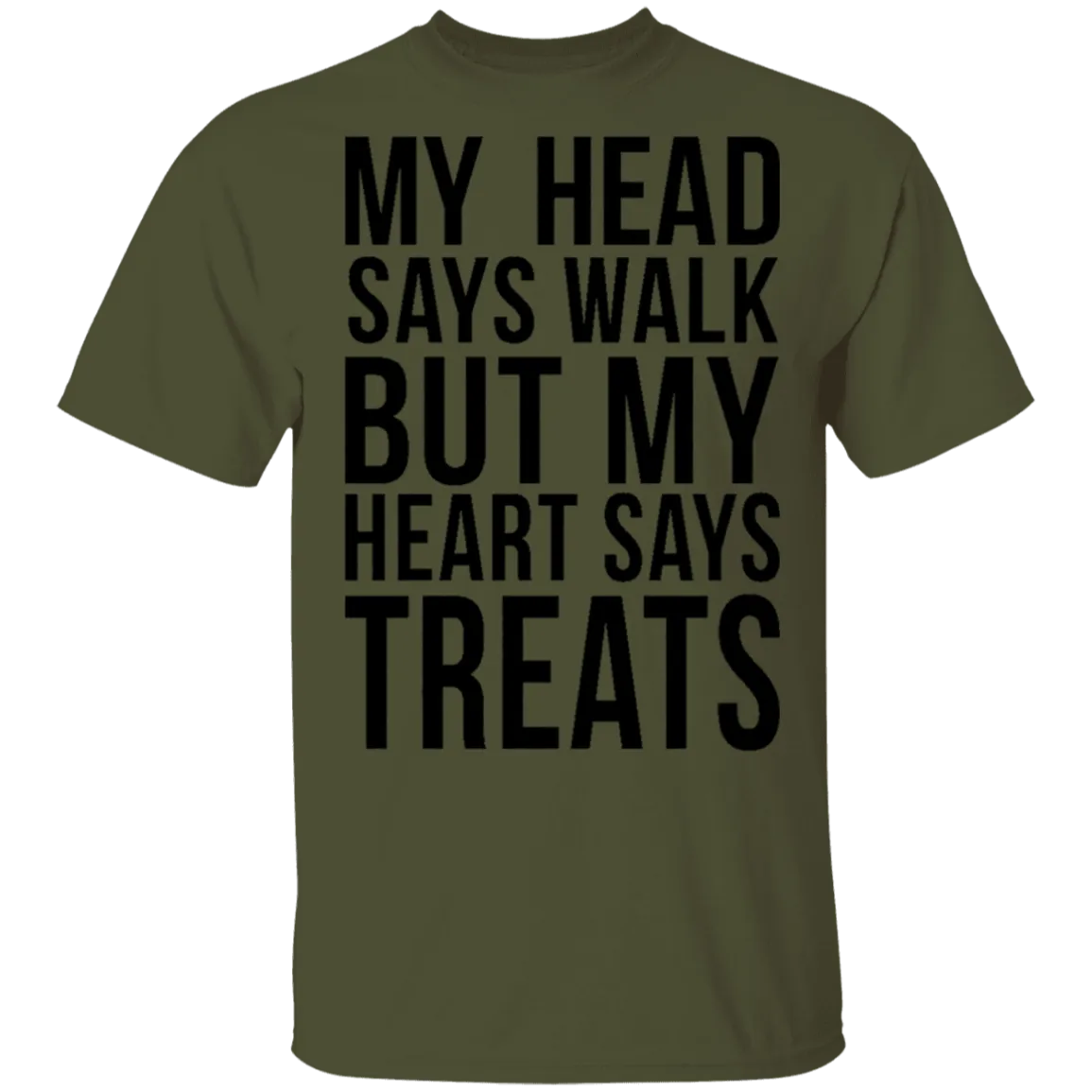 My Head Says Gym But My Heart Says Treats T-Shirt