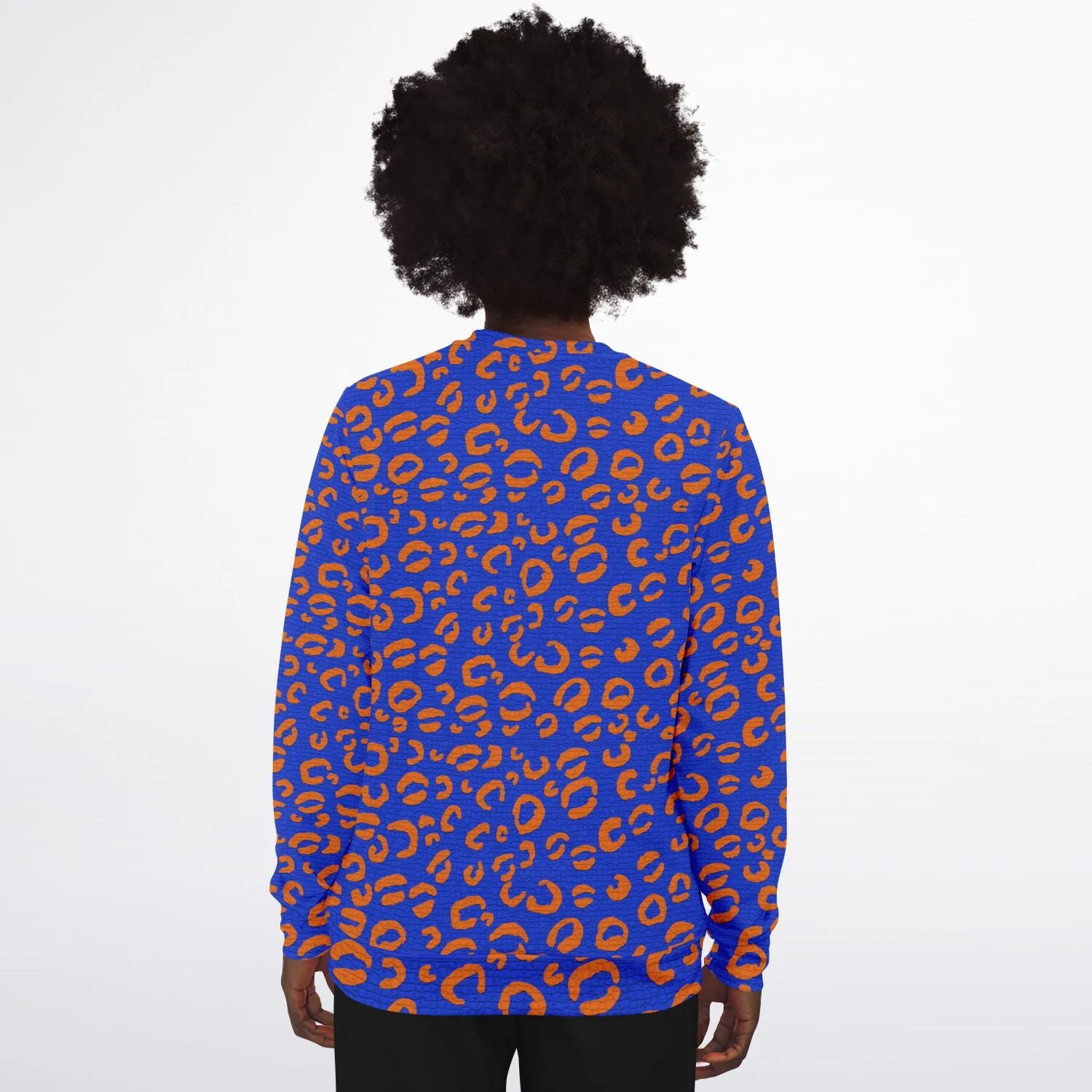 New York Knicks Color Inspired Mosaic Leopard Print Sweatshirt