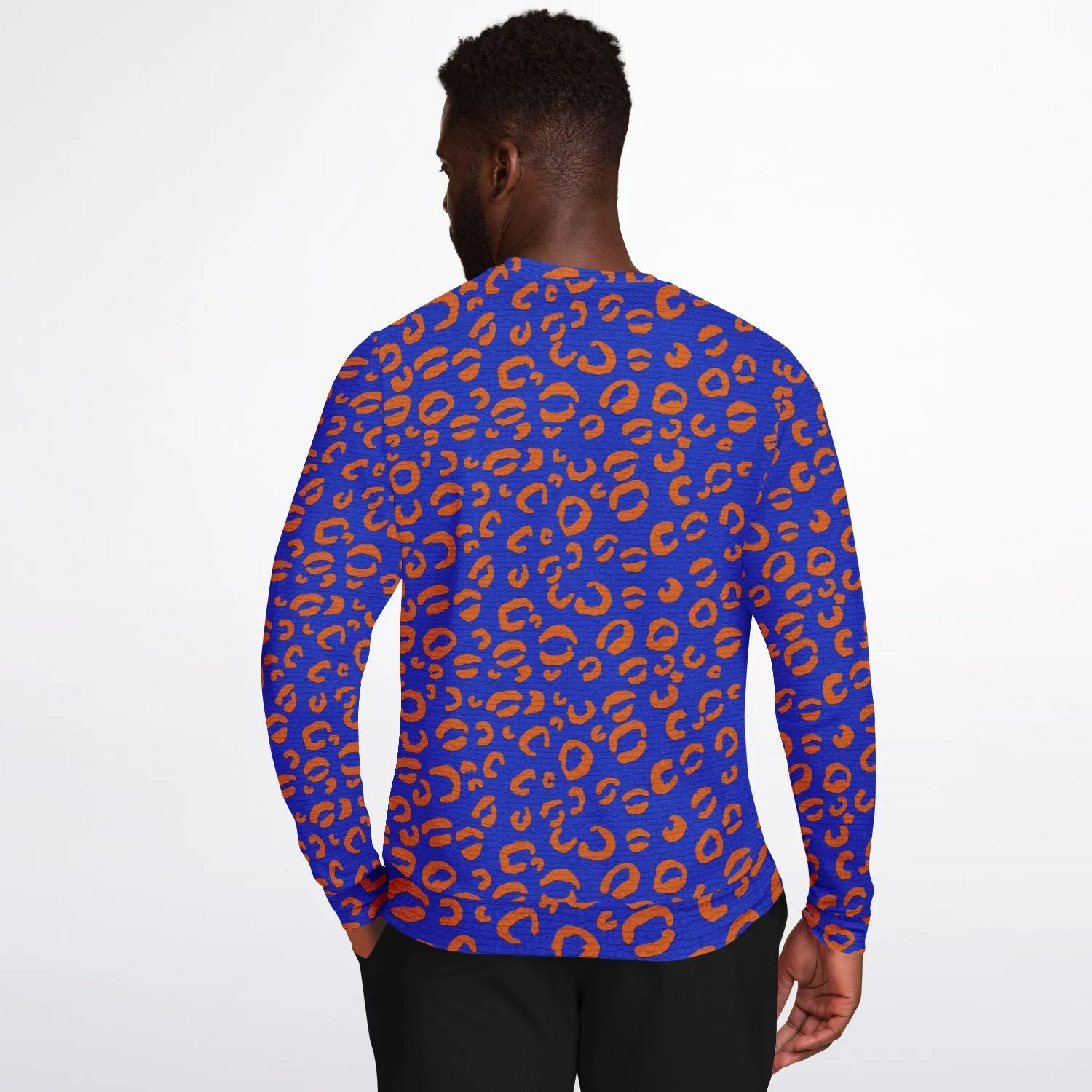 New York Knicks Color Inspired Mosaic Leopard Print Sweatshirt
