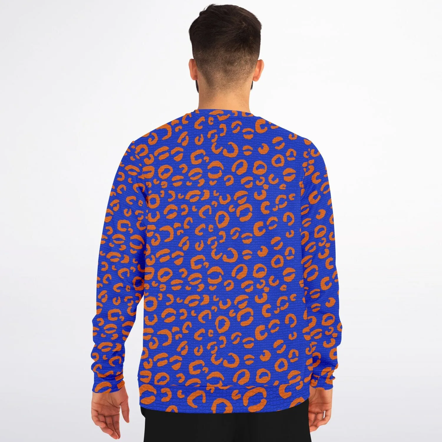 New York Knicks Color Inspired Mosaic Leopard Print Sweatshirt