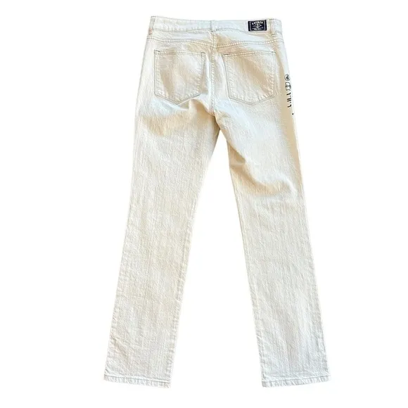NWOT Lauren Ralph Lauren Nautical Print Jeans in Natural 6