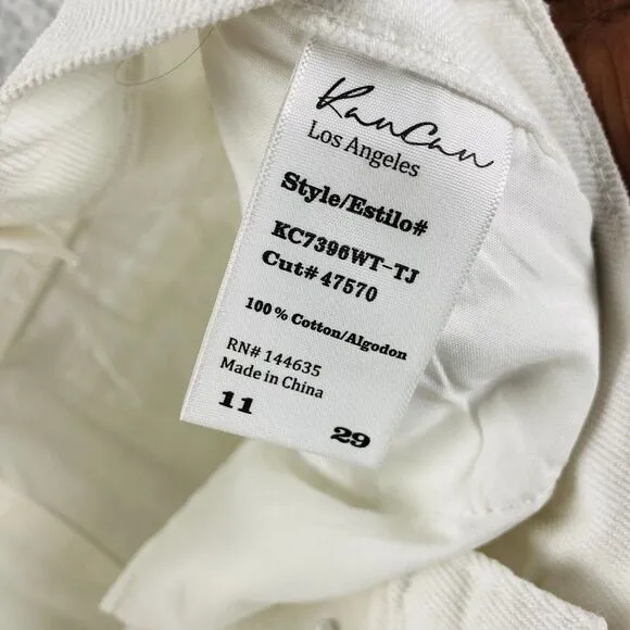 NWT KanCan Jeans Women's Size 11/29 White Wide Leg