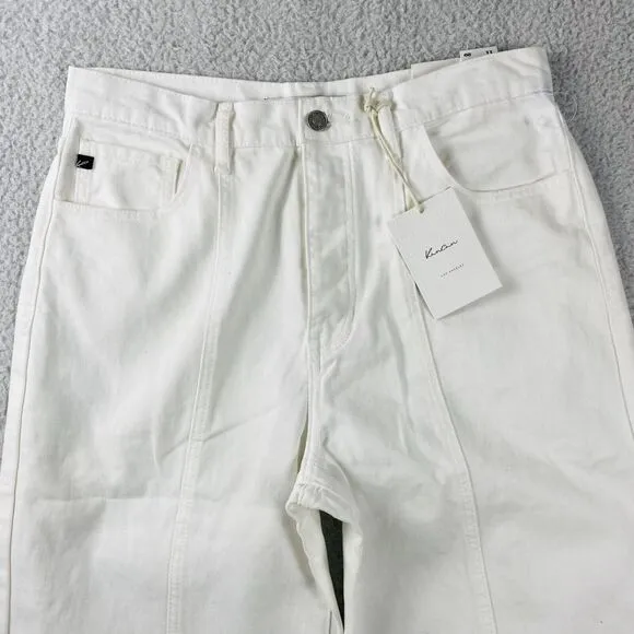 NWT KanCan Jeans Women's Size 11/29 White Wide Leg