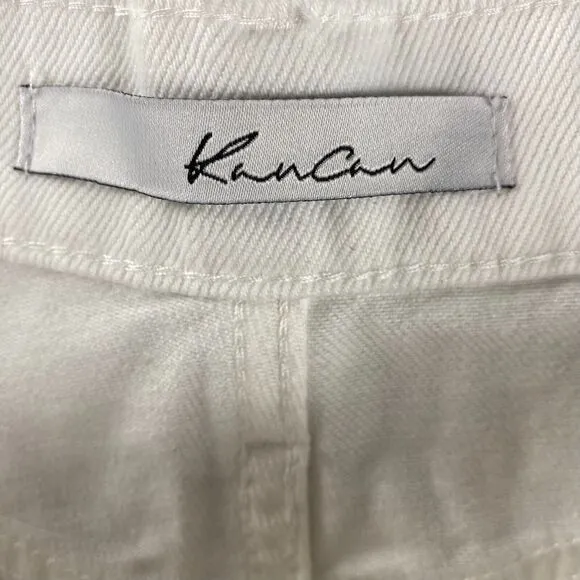 NWT KanCan Jeans Women's Size 11/29 White Wide Leg