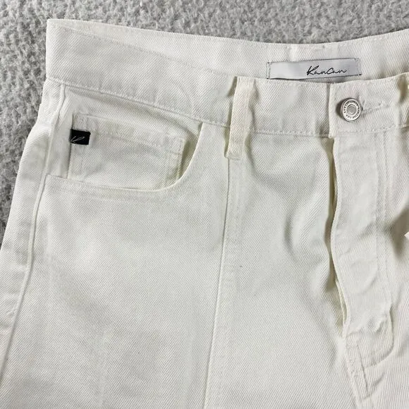 NWT KanCan Jeans Women's Size 11/29 White Wide Leg