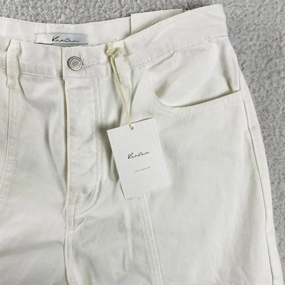 NWT KanCan Jeans Women's Size 11/29 White Wide Leg