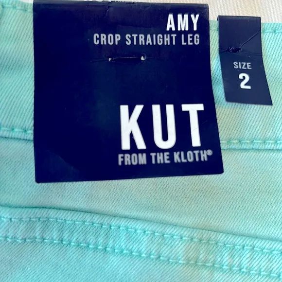 NWT Kut From The Kloth Amy Crop Straight Leg Jeans