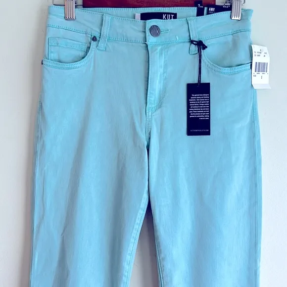NWT Kut From The Kloth Amy Crop Straight Leg Jeans