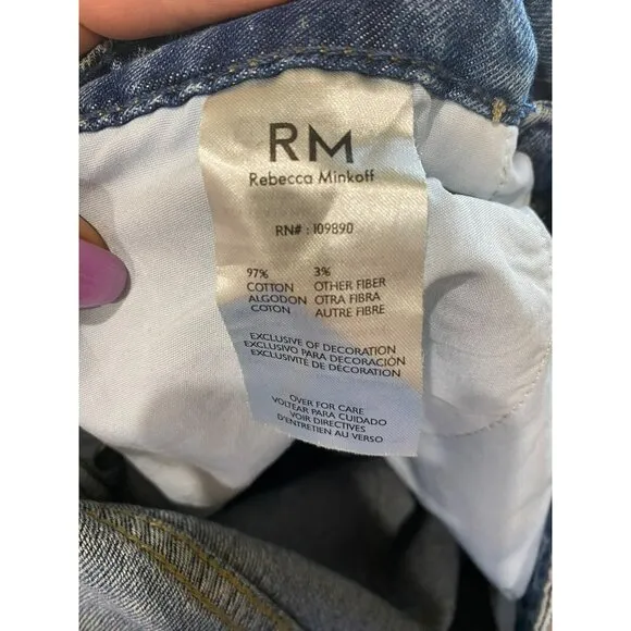 NWT Rebecca Minkoff High Waist Wide Leg Jeans Size 4