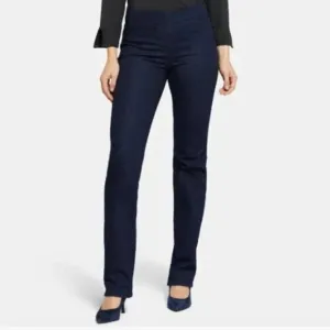 NYDJ Color Rinse Marilyn Pull-On Straight Leg Jeans 14