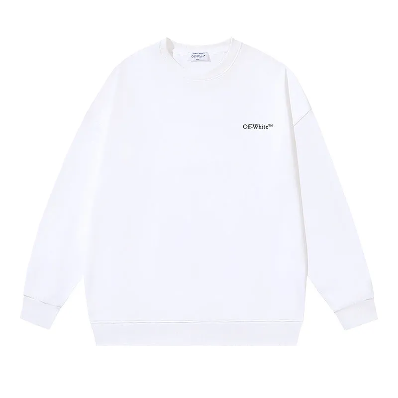 Off White Logo Cotton Sweatshirts