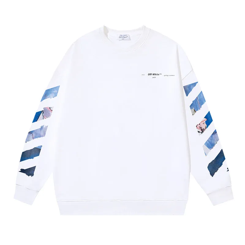 Off White Logo Cotton Sweatshirts