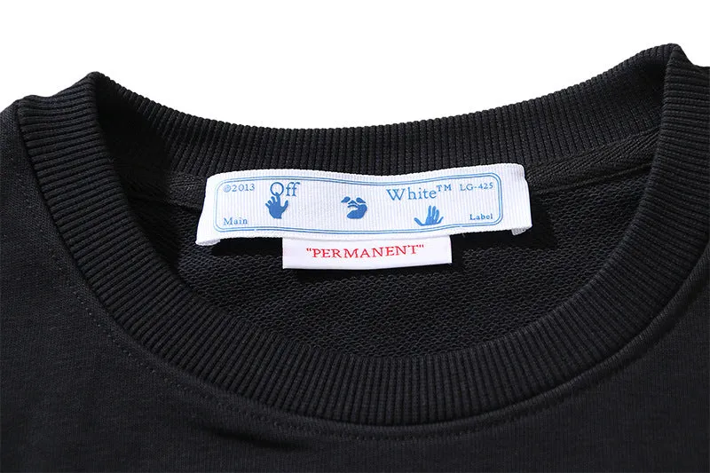 Off White Logo Cotton Sweatshirts