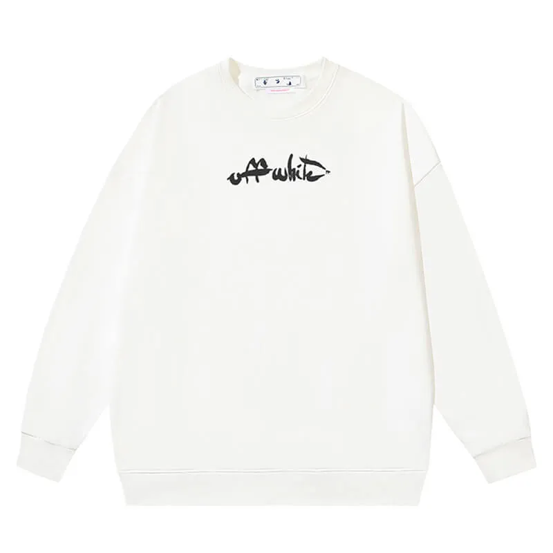 Off White Paint Arrow Slim Sweatshirts