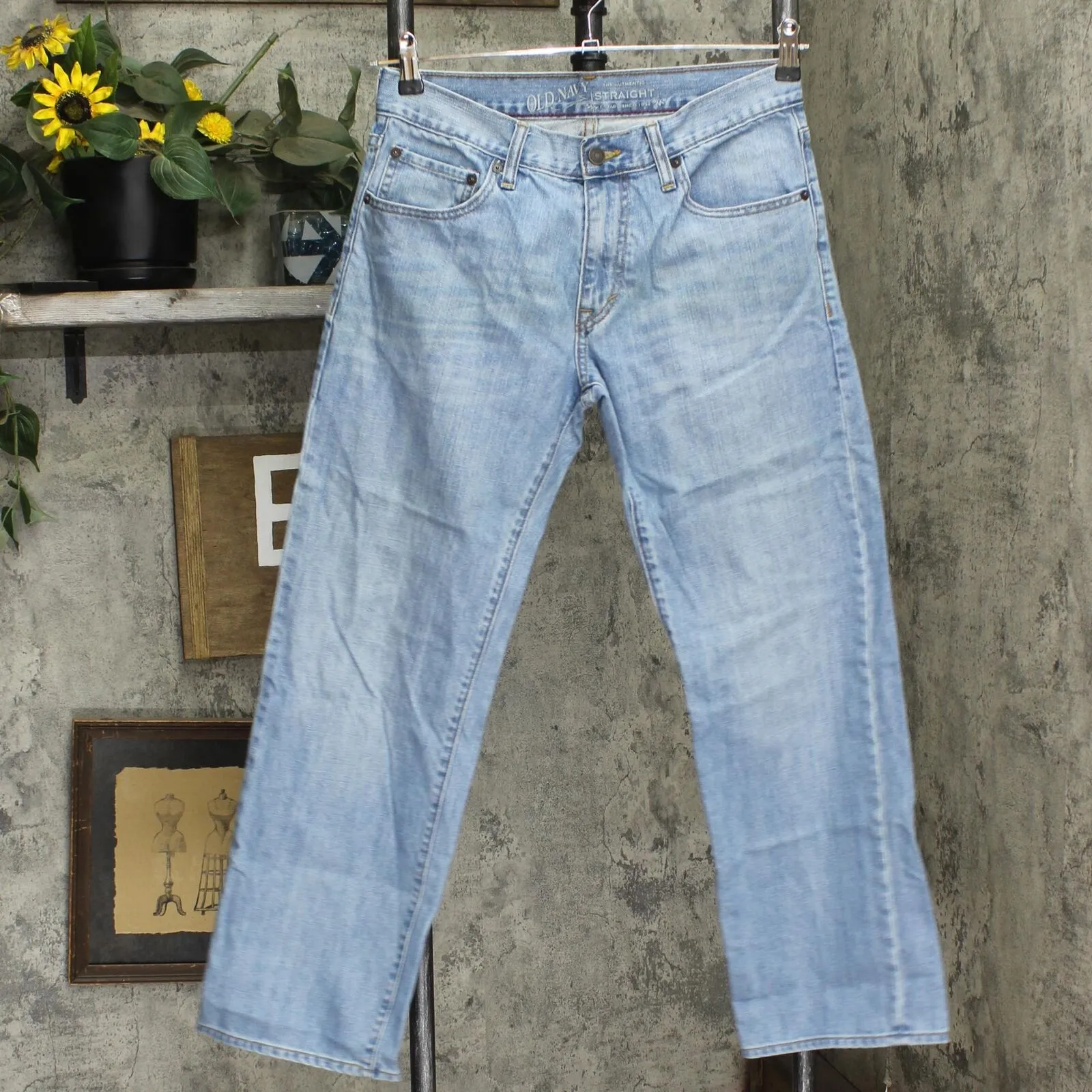 Old Navy Mens Straight Leg Jeans 167059de997a9a Light Blue 30x30
