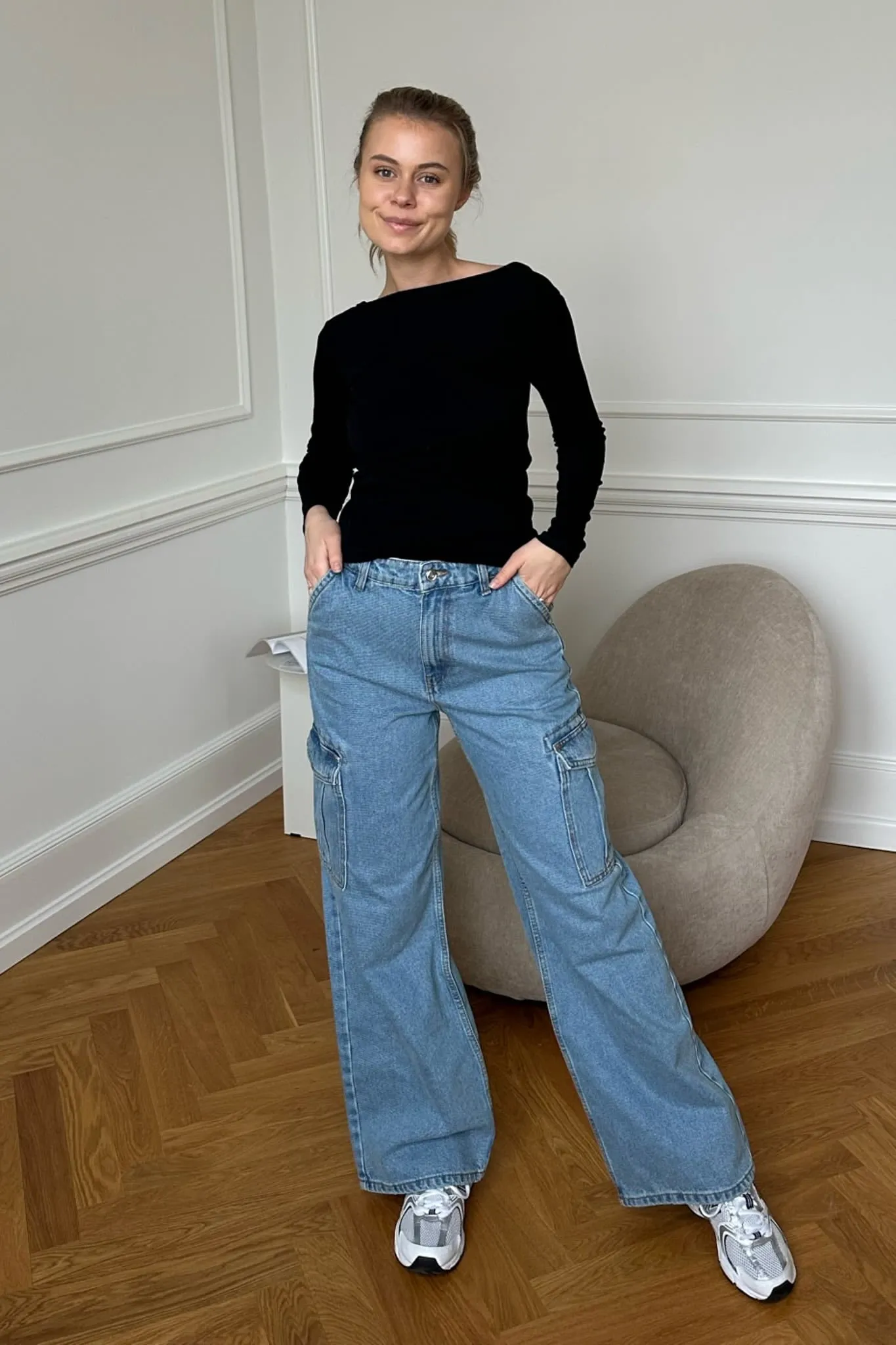 ONLHope Cargo Denim Jeans - Mørkblå Denim