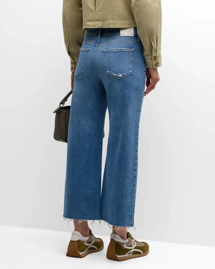 Paige Anessa Wide Leg Jean Holy Grail Distressed