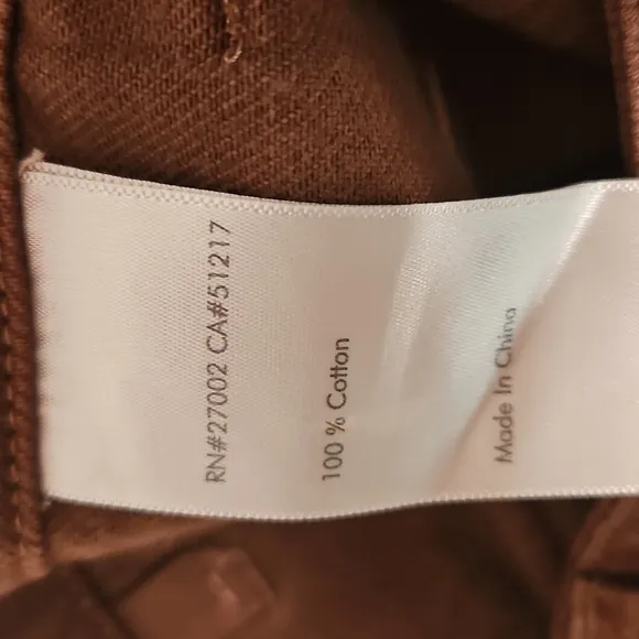 Paige Women's Ankle Straight Leg Utility Jeans in Brown NWOT
