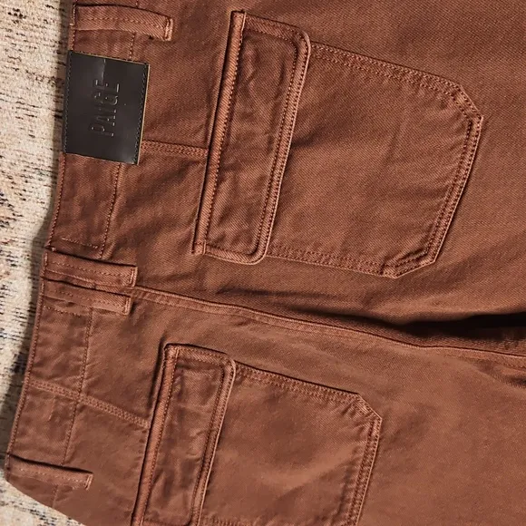 Paige Women's Ankle Straight Leg Utility Jeans in Brown NWOT