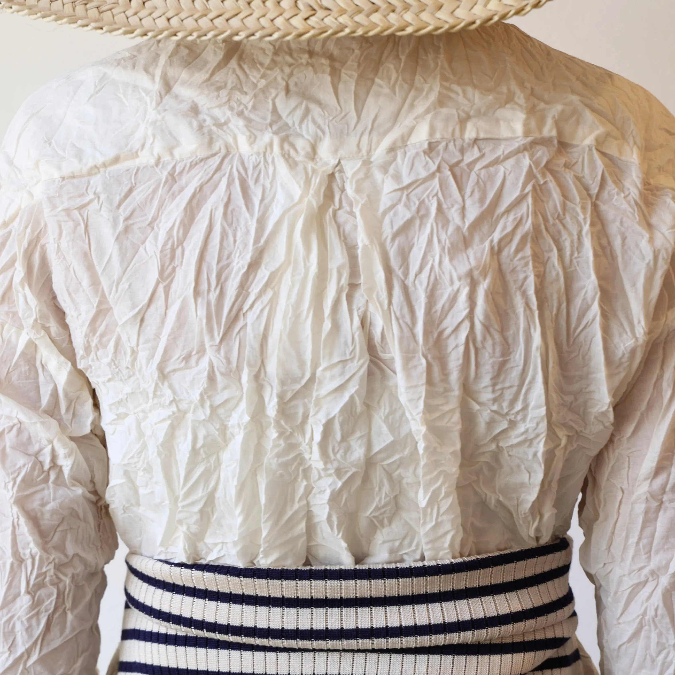 Pas de Calais Crinkle Blouse - Cream