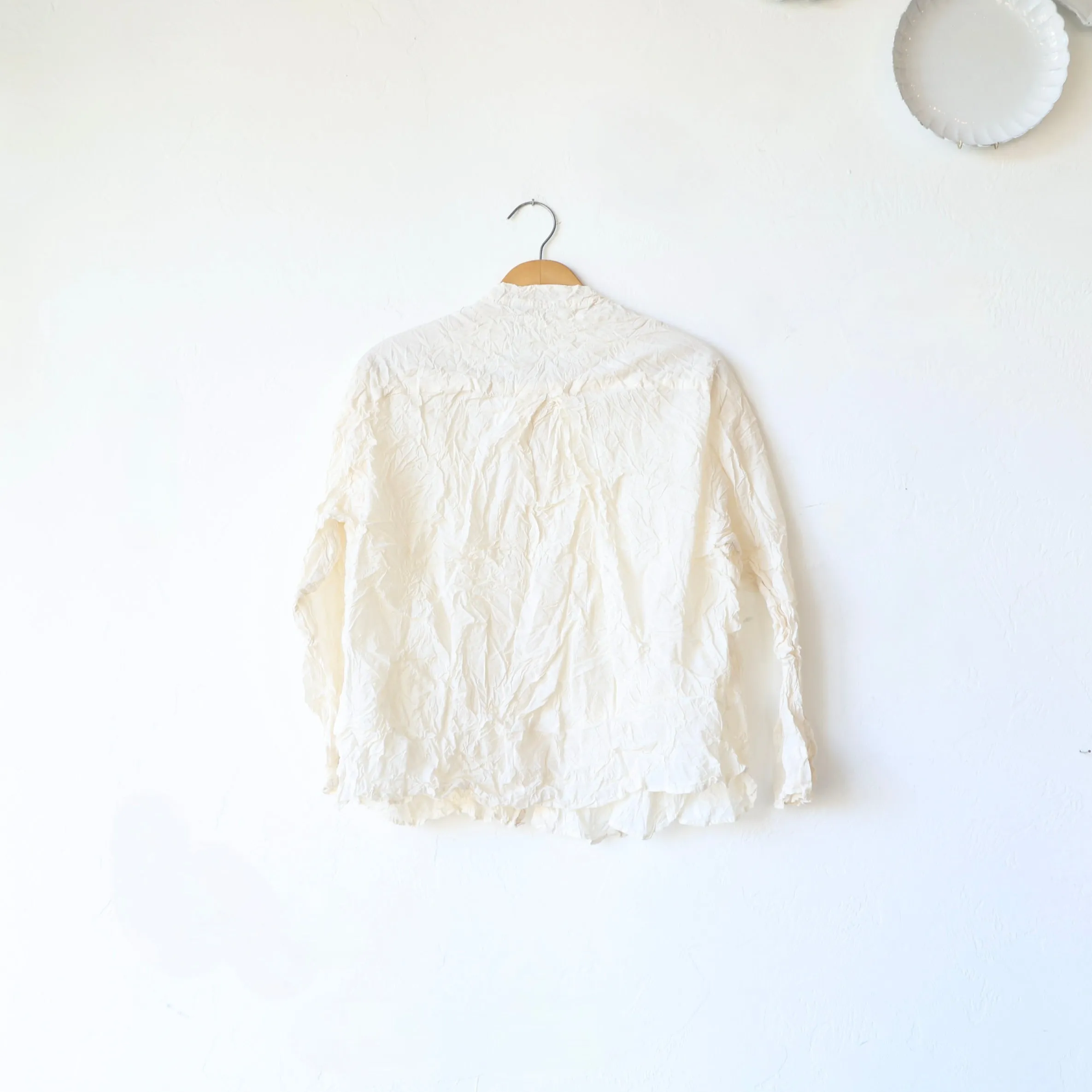Pas de Calais Crinkle Blouse - Cream