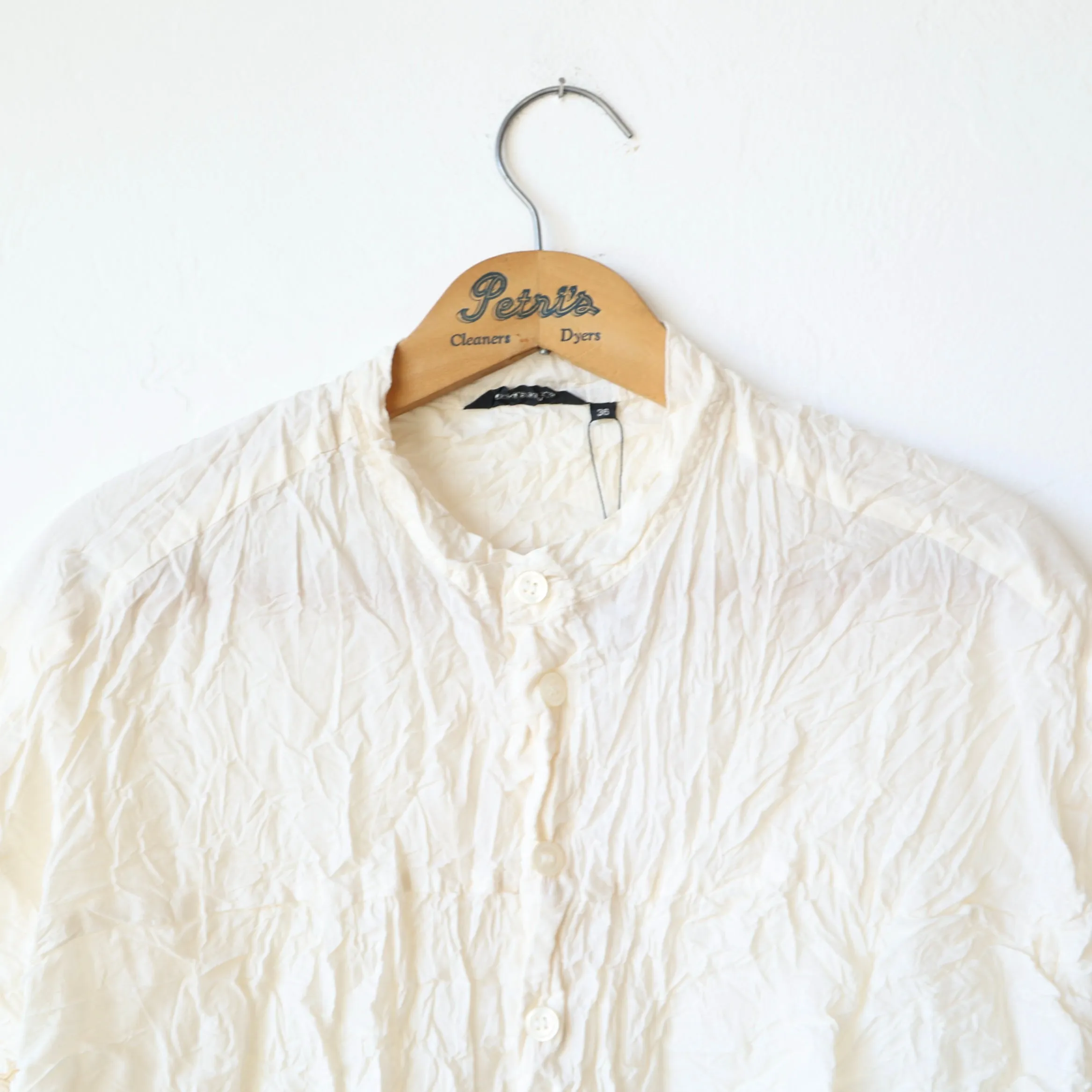 Pas de Calais Crinkle Blouse - Cream