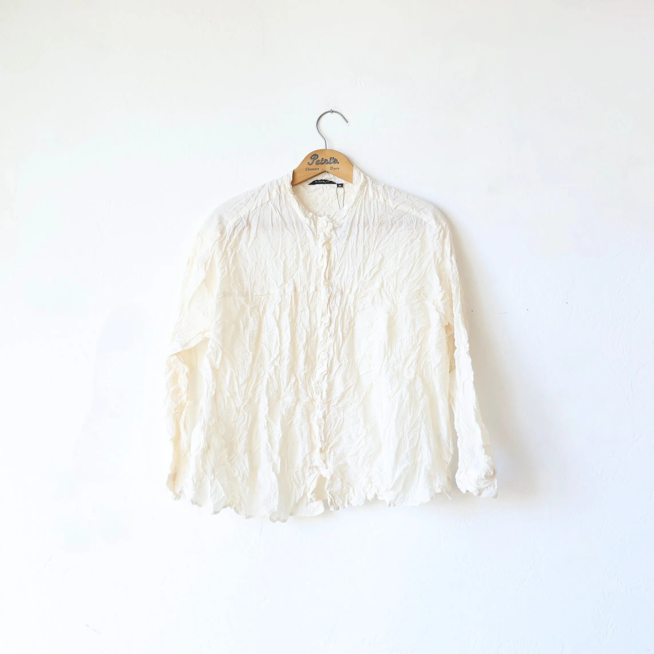 Pas de Calais Crinkle Blouse - Cream