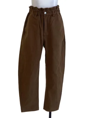 Peanut Brown Herringbone Straight Jeans LB
