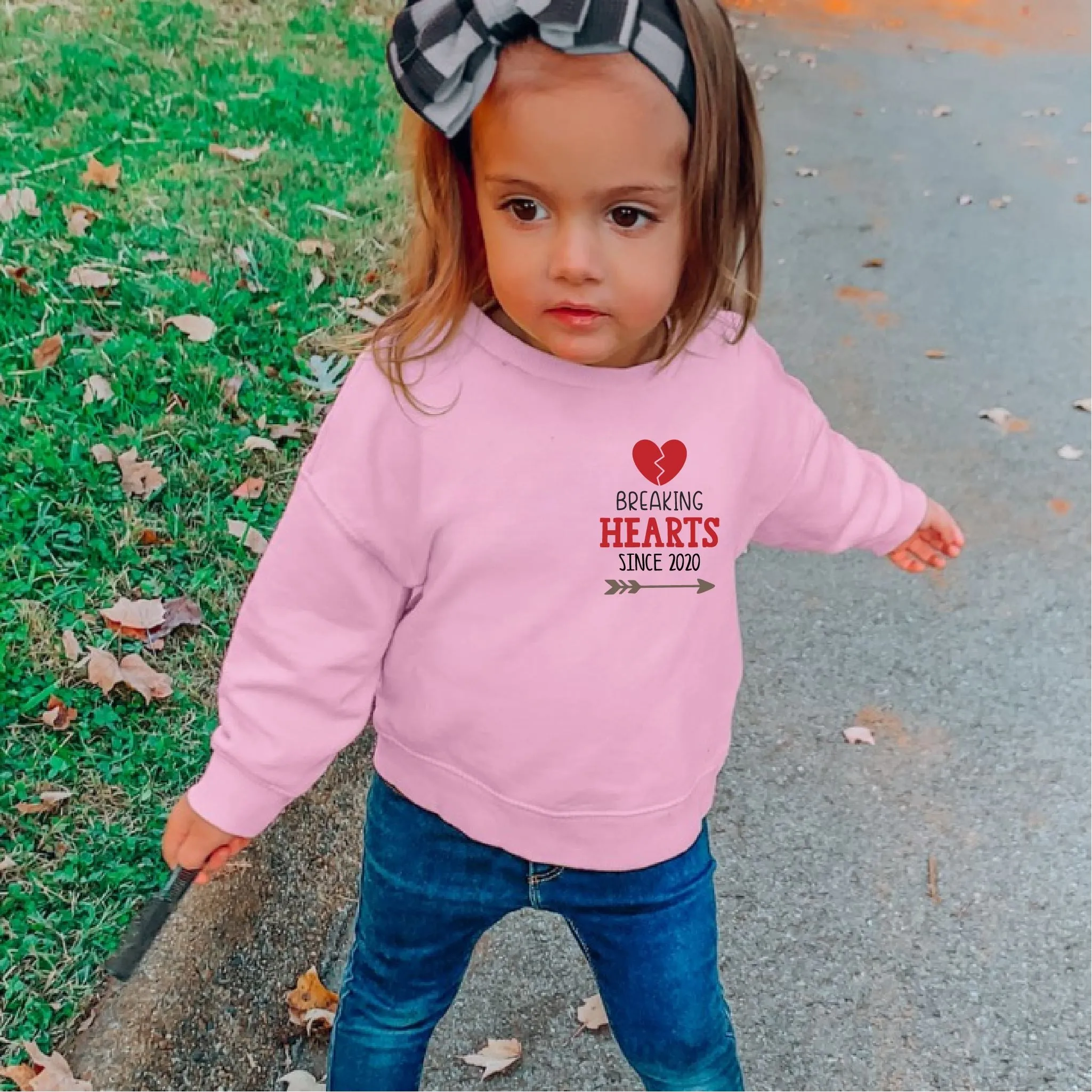 Personalised Breaking Hearts Since Kids Sweatshirt